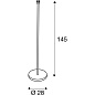SLV 1003031 FENDA, светильник напольный для лампы E27 60Вт макс., шток