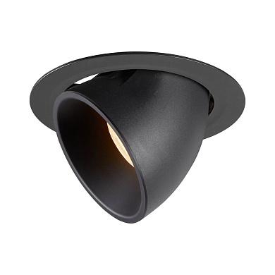 1006035 SLV NUMINOS® GIMBLE XL DL светильник встраиваемый 1050мА 37.4Вт с LED 2700K, 3300лм, 55°, черный