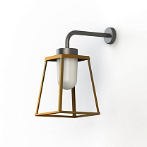 Lampiok 2 N° 3; Frosted glass E27 52W; Tinted lacquered brass