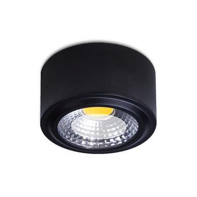 внутренний потолочный светильник из алюминия, чёрный корпус