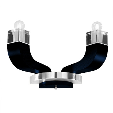 настенный светильник с одним плафоном на изогнутом держателе