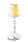01023764 Lladro Firefly настольная лампа с многоцветным фарфоровым основанием и конусным абажуром — фото 3