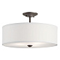 Shailene 18" 3 Light Semi Flush Olde bronze потолочный светильник 43692OZ Kichler