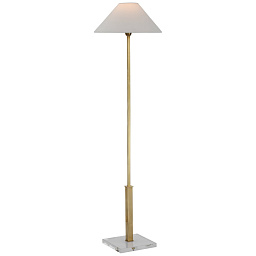 EU-SP1510 Visual Comfort Asher напольный светильник с тонкой латунной стойкой и широким коническим абажуром