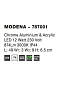 787001 MODENA Novaluce светильник для ванной комнаты LED 12W 874Lm 3000K IP44