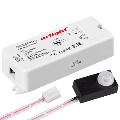 020866 Arlight Датчик SR-8004-DC black (12-36V, 96-288W, PIR-Sensor)