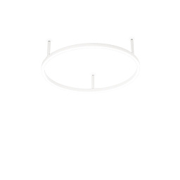 341897 Ideal Lux ORACLE SLIM PL D050 ROUND 2700K ON-OFF WH потолочный светильник белый