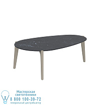 СТОЛИК ДЛЯ ЧАЯ 100X60CM ПЕСОЧНАЯ КЕРАМИКА NERO MARQUINA Royal Botania