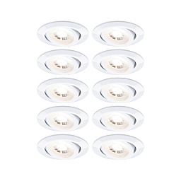 99996 Paulmann LED Recessed luminaire 10-piece set Swivelling светодиодный встраиваемый светильник с поворотным механизмом