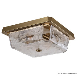 DAMIAN PL4 BRASS Crystal Lux Damian потолочный светильник с квадратным корпусом и мраморным рассеивателем в латунной отделке