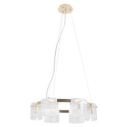 ENCANTO SP6 Crystal Lux Encanto подвесной светильник с тремя стеклянными плафонами на прозрачных подвесах