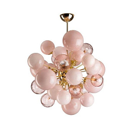 F807905-203 Villari Lady люстра с множеством стеклянных шаров розового оттенка