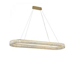 Подвесной светильник Newport Crystal 8242N/140 C oval euromat.gold