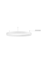 Triac Dimmable Sandy White Aluminium & Acrylic LED 50 Watt 220-240 Volt 4166Lm 3000K IP20 D: 80 H: 18 cm