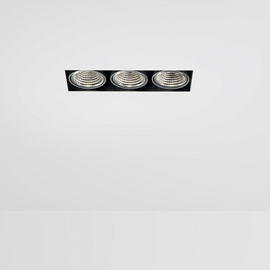 Встраиваемый светильник Modular Mini-Multiple Smart Ring без рамки на 3 лампы