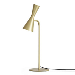 Exa G9 table lamp Massmi настольная лампа с металлическим коническим плафоном на изогнутой стойке