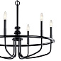 Capitol Hill 22" 6 Light Chandelier Black люстра 52304BK Kichler — фото 8