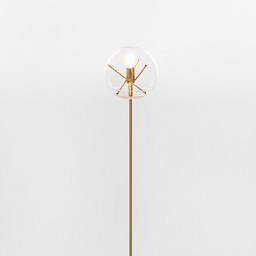 Vitruvio PT Artemide Vitruvio напольный светильник со стеклянным сферическим плафоном и металлической стойкой