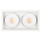 026876 Arlight Светильник CL-SIMPLE-S148x80-2x9W Warm3000 (WH, 45 deg) — фото 4
