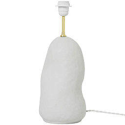 100327202 Ferm Living Hebe керамическое основание для настольной лампы вытянутой органической формы с выключателем на проводе