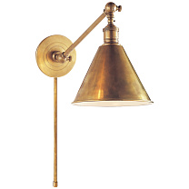 Boston Functional Single Arm Library Light полированная старая латунь