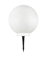 White Fiber Resin LED E14 1x5Watt 100-240Volt IP65 Bulb Excluded D:30 H:30 cm (+19cm spike)
