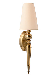 PER AP1 BRASS/BEIGE Crystal Lux PER настенное бра с тканевым абажуром бежевого цвета и латунным корпусом