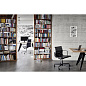 4055737326486 Aluminium Vitra Офисное кресло с высокой спинкой и подлокотниками обивка черная — фото 3