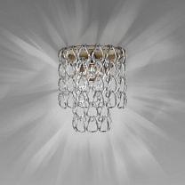 MINIGIOGALI НАСТЕННЫЙ СВЕТИЛЬНИК CRYSTAL SILVER MATT BRONZE 1 14E CE