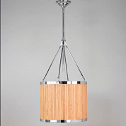 CL0014.NI.ES Akita Alder Wood Lantern, 3 Lights, Nickel (d)