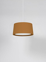 GT6: LAMPSHADE: MUSTARD RAW COLOR RIBBON. CABLE: WHITE, META