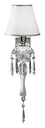 348/AP1 Italamp Vogue настенный светильник из резного хрусталя с абажуром
