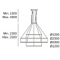 CF4I-00X9AZDU05 подвесной светильник Leds C4 Circular Outward 4 Rings (ø1200 ø2000 ø2000 ø1200) черный — фото 1