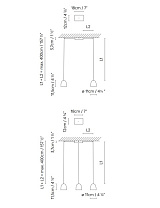 SPEERS S2: SPEERS S2/3 CANOPY + 2 x SPEERS SINGLE; SPEERS S3: SPEERS S2/3 CANOPY + 3 x SPEERS SINGLE