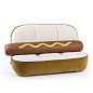 Hot Dog Sofa &amp; Burger Chair Небольшой диван из ткани Seletti PID398004