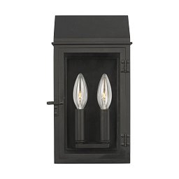 Уличный настенный светильник Visual Comfort Hingham, чёрный CO1252TXB