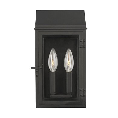 Уличный настенный светильник Visual Comfort Hingham, чёрный CO1252TXB