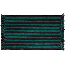 AD855-B074-AB80 Hay Stripes небольшой коврик в зелёную полоску с плотной тканой фактурой