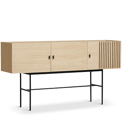 Array sideboard 180 cm White pigmented oak Woud, буфет