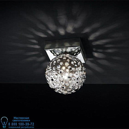6884/A1 MM lampadari Forme настенный светильник с хрустальным шарообразным плафоном на квадратном основании