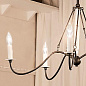 Freesia 5 Light Chandelier Anvil Iron with White Accents люстра 52455AVI Kichler