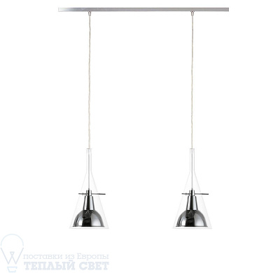 подвесной светильник с прозрачным абажуром, средний размер