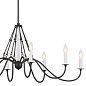 Freesia 8 Light Chandelier Anvil Iron with White Accents люстра 52456AVI Kichler — фото 8