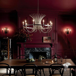 Baile 10 Light Chandelier Greige and Brushed Nickel люстра 52459NI Kichler