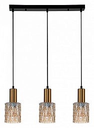 10189/3S Brass Escada Rain подвесной светильник, 40Вт, золото;черный