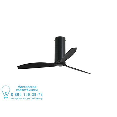 32060 TUBE FAN Matt black ceiling fan with DC motor люстра с вентилятором Faro barcelona