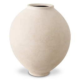 TM0036 Eichholtz Moon Jar ваза округлой формы из матовой керамики цвета слоновой кости