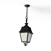 Avenue 4 N° 1; Opal PMMA Built-in LED 3000°K warm white 35W; Dark black