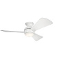 44" Sola Fan Matte White люстра-вентилятор 330151MWH Kichler — фото 1