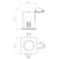 1240026 Taro Square Astro lighting квадратный встраиваемый светильник матовый белый — фото 2